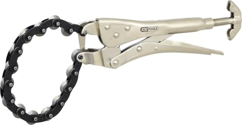 KS Tools 150.1515 Grip-Auspuff-Kettenrohrabschneider für Edelstahlrohre, Ø 19-83 mm