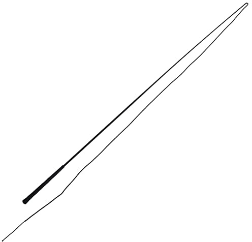PFIFF 100717 Longierpeitsche, mit Fiberglaskern, Rutschhemmender Griff, Schwarz, Länge 180cm