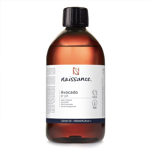 Naissance Huile D'Avocat (No. 231) - 450ml - pour Cheveux Secs, Visage, Corps, Barbe - Naturelle, Non-Raffinée Et Pressée À Froid