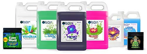 Complete Plant Food Fertilizer Set | Elite High Yield System (Regular) | for All Gardens & Plants | Hydroponic Aeroponic Soil Coco Coir | Made in USA | Blue Planet Nutrients