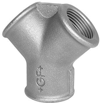 Georg Fischer +GF+ Temperguss Fitting, Verzinkt, NR. 220, 1/2 Y-Verteiler