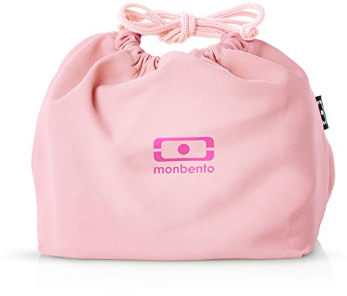 monbento - MB Pochette Litchi rosa Bento lunchväska - polyester lunchväska - lämplig för MB Original MB Square & MB Tresor Bento lådor