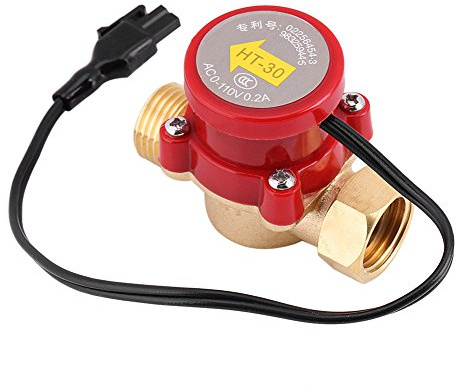 Magnetic Wate Sensor Switch Pipe Boosting Pump Machine Automatic Electronic Switch Control for Shower Low Water Pressure Solar Heater Water Circulation G1/2 Thread