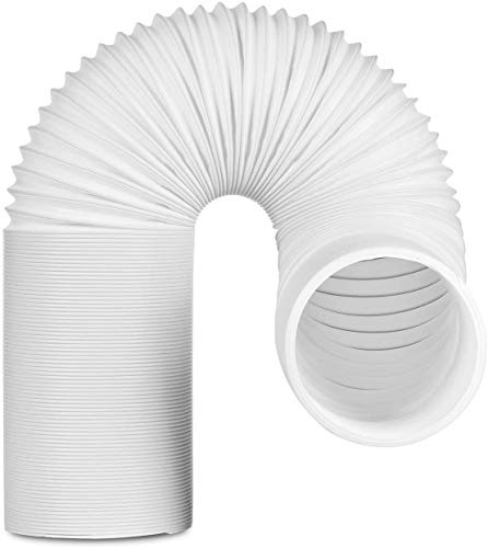 TURBRO Portable Air Conditioner Exhaust Hose 5’’ Diameter × 78’’ Long, Clockwise White