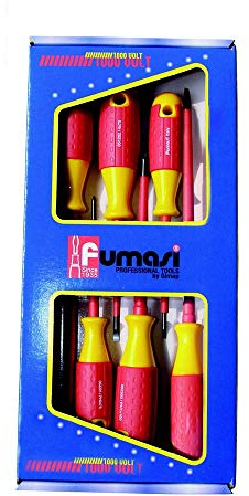 Set da 6 cacciaviti fumasi viti tipo phillips e taglio giraviti isolati 1000 v iec 60900