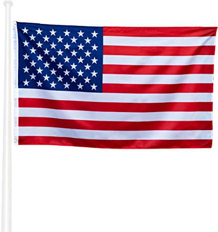 Vereinigte Staaten von Amerika flagge 90x150cm - amerikanisch Flagge Fahnen Fanartikel Wetterfeste amerikanisch Nationalflagge mit Messingösen leuchtenden Farben für den Außenbereich American