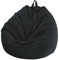 Chickwin - Funda de puf, Pera, sillón de Pera sin Relleno, para Exterior e Interior, relajación, Chaise Longue de salón, Dormitorio cojín (Negro, 70 x 80 cm)