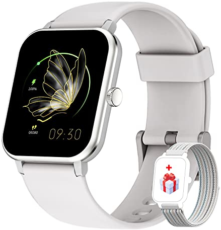 IOWODO R3Pro Smartwatch Orologio Fitness Uomo Donna 1.69'' Impermeabil IP68 con Saturimetro (SpO2) Cardiofrequenzimetro Contapassi Cronometro Modalità Nuoto Activity Tracker per Android iOS