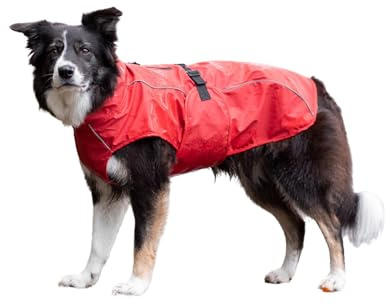 TRIXIE Regenmantel Vimy für Hunde rot XS - Bauchumfang: 20-39 cm