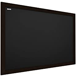 ALLboards Kreidetafel mit schwarzem lackiertem Holzrahmen 70x50cm, Schwarz, Schreibtafel, Kreide, (TB75BK)