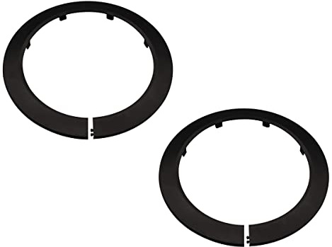 Cozylkx 2 Stück Heizungsrohr Rosette, Dekorativ Rohrabdeckung aus Kunststoff, Abdeckrosetten, Rohrschellen Rohrmanschette für 160 mm Durchmesser Rohr