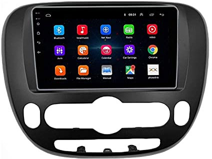 MLXABH - Ricevitore di navigazione satellitare stereo per auto touch screen Android da 9 pollici per Kia Soul 2 PS 2013-2019 Unità principale di navigazione satellitare lettore video multim