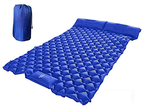 Aufblasbare Schlafmatratze für Outdoor-Picknick, TPU-Doppel-Isomatte, aufblasbare Isomatte, ultraleicht, selbstaufblasende Campingmatte mit integriertem aufblasbarem Kissen, für Outdoor, Wandern, (Kö