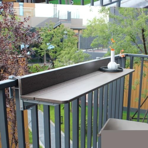 Klapptisch wand ,wandtisch ,balkon klapptisch zum einhängen ,balkontisch zum einhängen ,klapptisch balkon ,wandtisch klappbar ,balkonhängetisch klappbar ,wandklapptisch ( Size : 60*27cm/23.6*10.6in )
