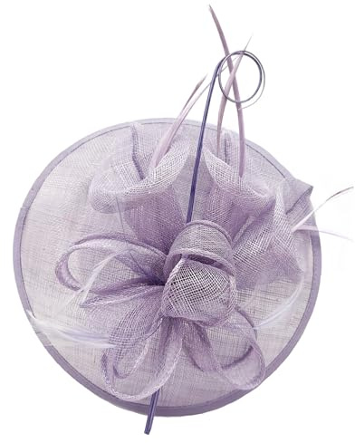 Finecy In New Women's Ladies Wedding Day Races Cocktail Headband Occasion Fascinators Royal Ascot (UK, Alpha, M, L, Lilac)