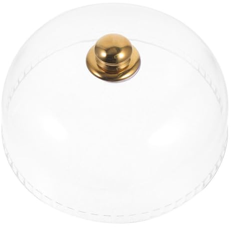 Luxshiny À Gâteau Transparent Acrylique avec Poignée Couvercle Protecteur Alimentaire pour Gâteaux Et Desserts pour Fêtes Et Événements
