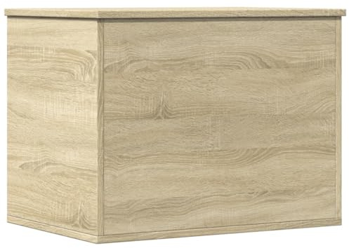 vidaXL Caja de almacenaje Madera ingeniería Roble Sonoma 60x42x46 cm
