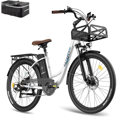 Fafrees F26 Lasting officiell elcykel 26 tum – 36 V 20,3 Ah elektrisk cykel för män och kvinnor, 250 W 25 km/h, Shimano 7, Mountain/stadsmodell, 120 kg