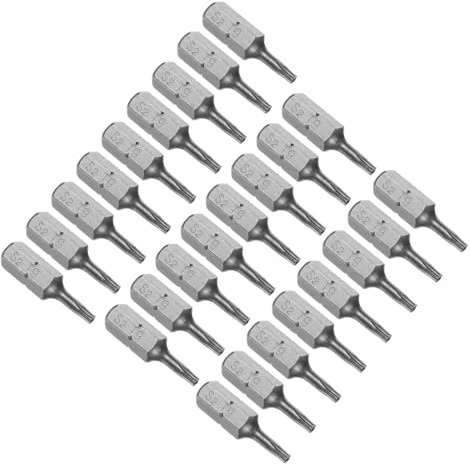CoCud 25 Pièces Embouts de Tournevis Tige Hexagonale 1/4 de 25mm de Long | Torx, Embouts de Tournevis Magnétiques, T9, pour l'Entretien de Voiture