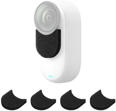 Mikrofon-Windschutz für Insta360 GO 3S/GO 3 Kamera, winddicht, Baumwolle, Audio-Set, Geräuschreduzierung, Schwammschutz, Zubehör, 4 Stück