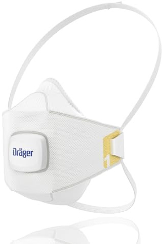 Dräger X-plore 1910 V, Staubmaske, Größen S/M/L, FFP1-Atemschutzmaske mit Ventil, verschiedene Größen
