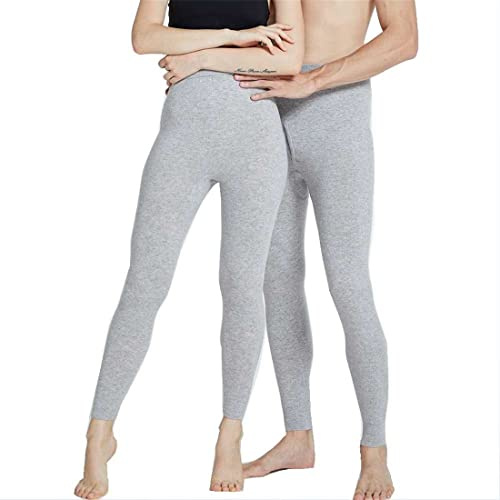 100 % merinoull tjocka män kvinnor termiska underkläder vinterleggings dam baslager Long Johns herr tungvikts tights 100, Män tjock ljusgrå, M