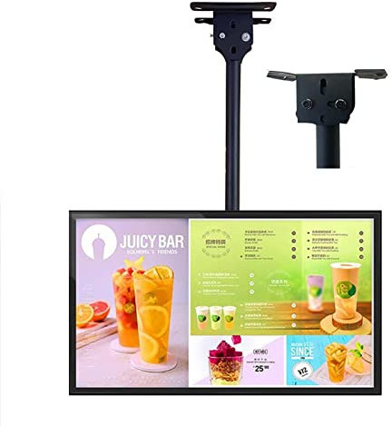 Soporte de TV universal Soporte de TV independiente Soporte de TV móvil para televisores LED LCD de 42 a 75 pulgadas, soporte de TV con trípode con bandeja que soporta hasta 110 libras, altura ajustab