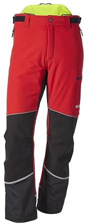 KOX Schnittschutzhose Stretch Elch 3.0 Rot/Gelb Größe 60 | Typ A