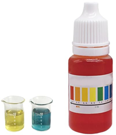 Gocce per test PH, reagente per test PH - Water Tester Misuratore multiuso per acqua -Tester per piscina compatto per acqua d'acquario per di mare d'
