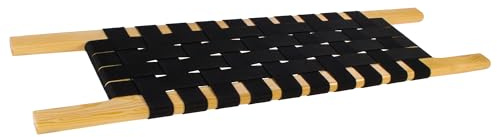 Kanu Sitz Seat Bank aus Kiefernholz Front/Center/Rear - Gurtbandsitz Kanusitz mit Gurtflecht für Canoe Kanu Gurtflechtsitz (Kiefernholz, 66x26cm)