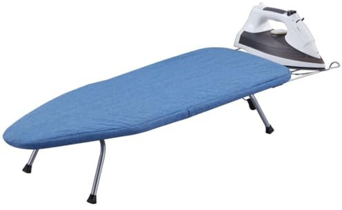 ZJPOJPH Planche à Repasser Pliante de Table, Planche à Repasser télescopique Domestique, Rangement Pliable Solide et Durable avec Contre-Pointe Convient pour Le dortoir à Domicile