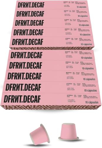 DFRNT – Capsules de Café de Spécialité Décaféiné Colombie – Compatibles avec la plupart des machines à capsules – Biodégradables – Notes Douces et Crémeuses – Espresso Torréfaction Moyenne – Végan