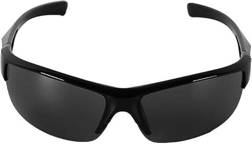 Txuolin Schwarze polarisierte Sport-Sonnenbrille für Herren und Damen, polarisiert, rechteckig, Fahrbrille, Sportbrille, Baseball, Radfahren, Golf, Angeln, Radfahren