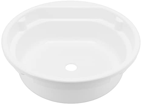 Lavandino bagno per bagno 430x140 mm bianco di lavaggio a mano bianca grande capacità per yacht per roulotte