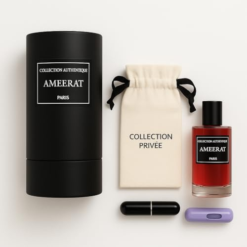 Collection Privée Eau de Parfum AMEERAT Femme, 50ml, Oriental Longue Tenue, Notes Jasmin Oud Bergamote, 2 Atomiseurs offert