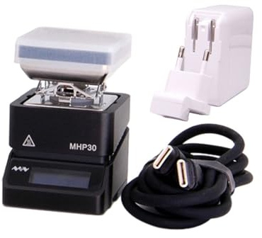 Station de préchauffage, Station de préchauffage PCB CMS MHP30 Mini plaque chauffante, appareil reprise bande LED, zone chauffage 30 x mm, support(MHP30 with Type-C)