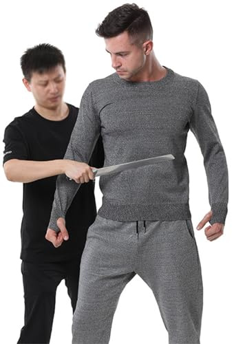 Vêtements De Coupe De Protection De Niveau 5,Gilets De Sécurité,Chemise À Manches Longues Vetement Anti Couteau T-Shirt Résistant Aux Coupures Protection Pour Coupe Et Manipulation Du Verre 2XL