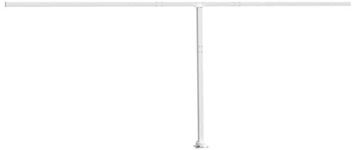 Markisenstützen aus Eisen - Weiß 600x245 cm - Stabil und langlebig für Terrassen, Balkone und Gärten - Perfekter Halt für Ihre Markise