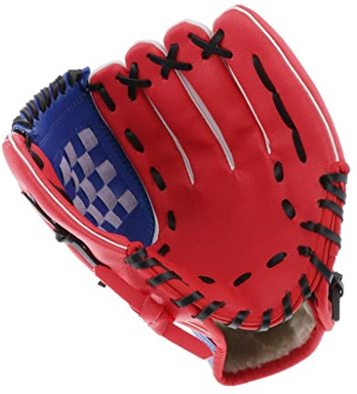 Gant de baseball pour droitier pour enfants, jeunes et adultes, 31,8 cm, rouge