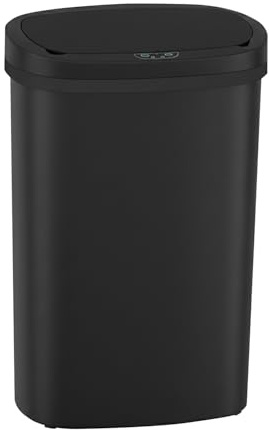 FDW Küchenmülltonne mit Sensor & Deckel | Kunststoff | 50L | Schwarz | 50 L Küchenmülleimer,Sensor-Mülleimer,Smart, Automatisch, Berührungslos, Elektrischer Mülltonne, Wasserdicht