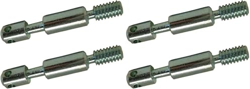 cyclingcolors 2x goujons d'assemblage de lit meuble diamètre 8mm x longueur 50mm 4 trous acier vis filetage direct (Lot de 2)