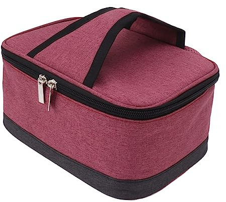 aqxreight Boîte à Lunch électrique USB Portable Chauffe-Aliments Sac Chauffant isolé Compact pour les Voyages, le Bureau et les Repas en Plein Air Réchauffer et Garder les Aliments au Chaud Lors de