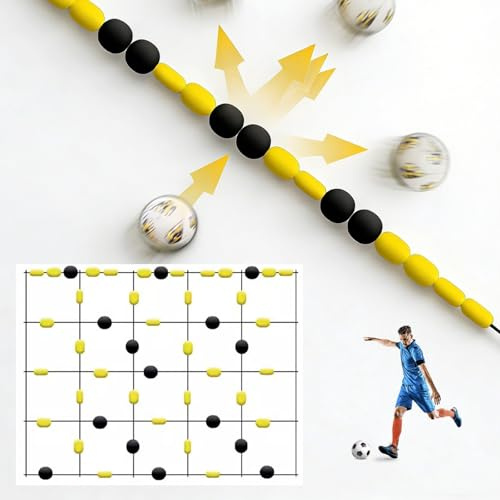 PRECISTECH Set Entrenamiento Fútbol Portero con Cadena De Rebote, Accesorio Profesional para Reflejos, Agilidad Y Velocidad, Entrenamiento Individual O En Equipo(Standard)
