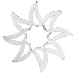 Alessi - DUL01 - Augh! sottopentola estensibile in acciaio inossidabile 18/10 lucido.
