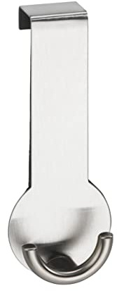 WENKO Türhaken Rondo Edelstahl, Edelstahl rostfrei, 5.5 x 14 x 4.5 cm, Matt