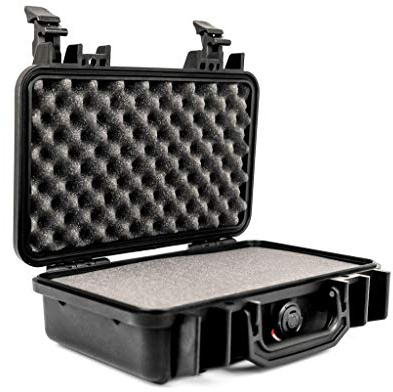 PELI 1170 valise pour caméra professionnelle, étanche à l'eau et à la poussière IP67, capacité de 3L, fabriquée aux États-Unis, avec insert en mousse personnalisable, couleur: noire