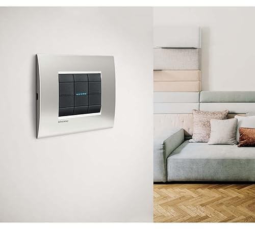 Bticino Interruptor SL4001NF, 1 Plaza, Antracita