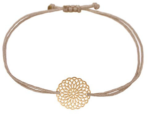 Selfmade Jewelry Armband Damen Roségold Mandala Boho Style Makramee Armbändchen Inkl. Geschenk-Verpackung