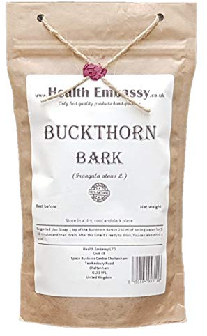 Corteza de Espino Cerval (Frangula alnus) / Buckthorn Bark - Health Embassy - 100% Natural (100g)