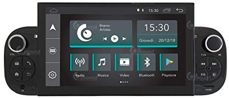 Autoradio Custom Fit per Fiat Panda Android GPS Bluetooth WiFi Dab USB Full HD Touchscreen Display 7